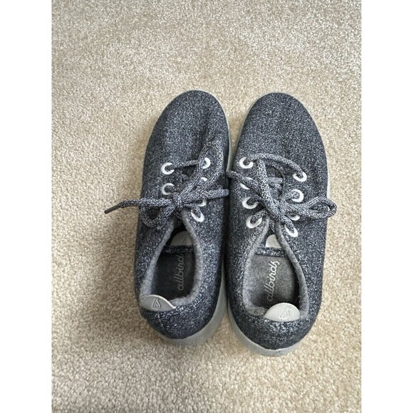 Allbirds Merino Wool Running Sneakers Heather Dark Natural Grey 7 - Picture 5 of 8